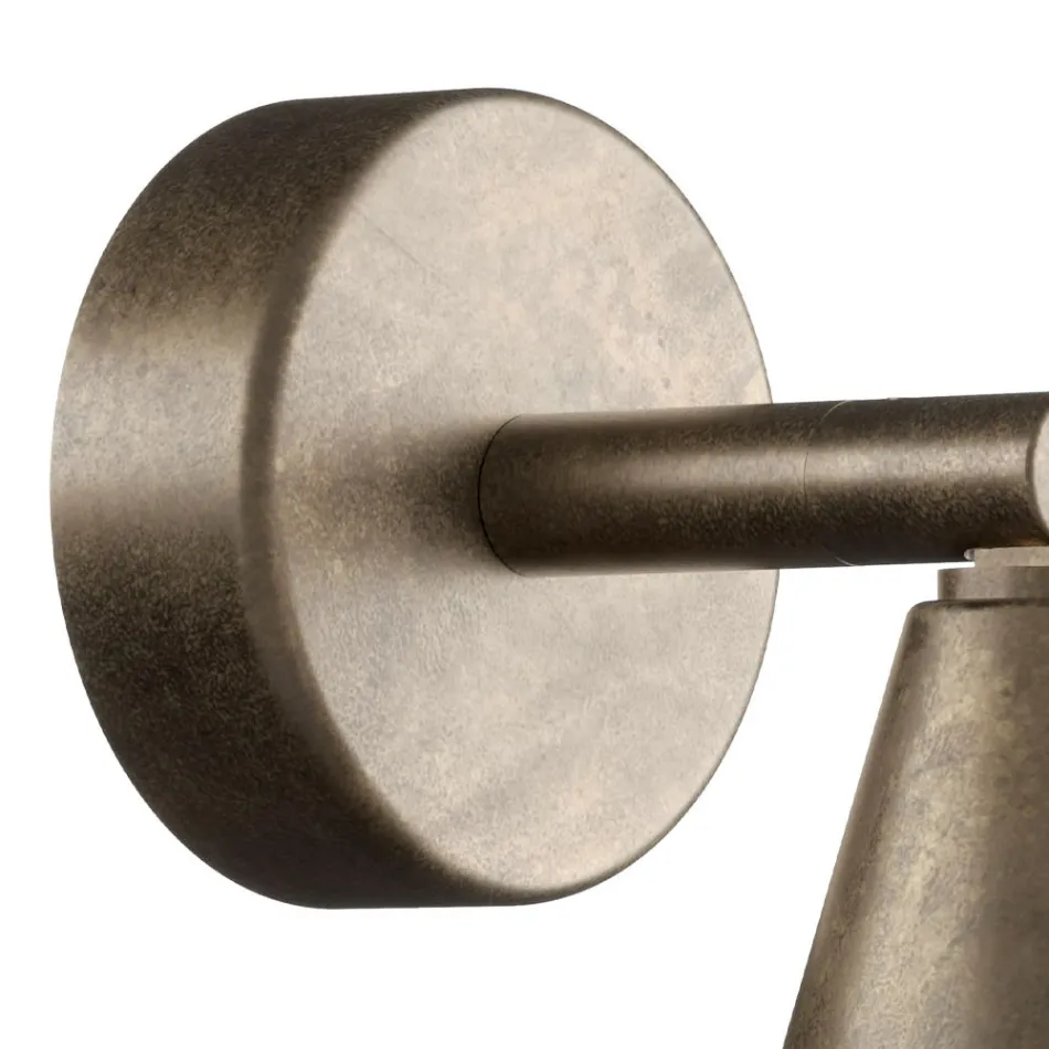 Utomhusvägglampa i järn och glas Tillverkad i Italien - Molnigt Viadurini