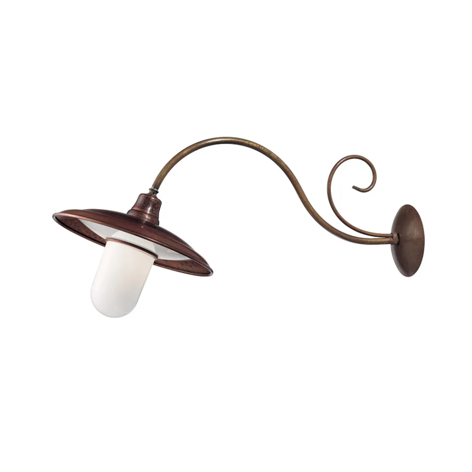 Väggapplikationer i mässing, koppar och glas i Italien - Chiocciola Viadurini