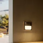 Fyrkantig mässingslampa med valfri detalj - Båt Viadurini