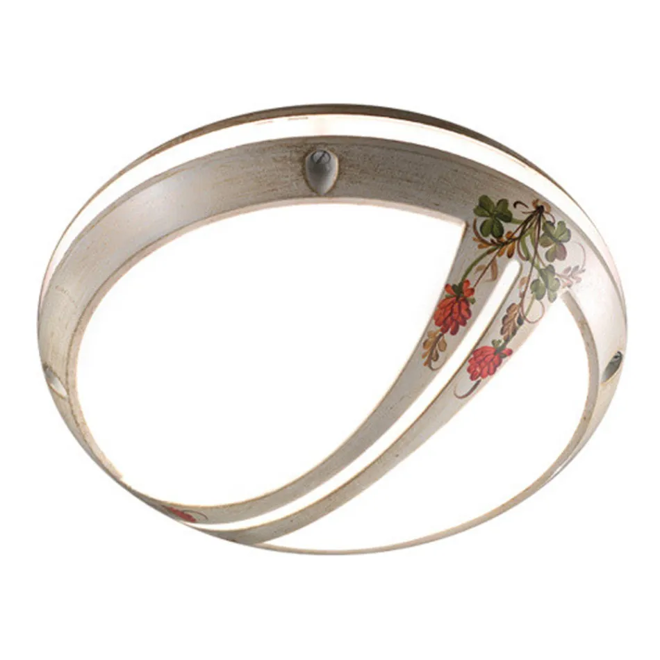 Trädgårdsvägglampa eller taklampa i handmålad aluminium - Brindisi Viadurini