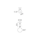 Justerbar vägglampa i Marocko och grafen Tillverkad i Italien - Dam Viadurini