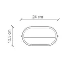 Horisontell utomhusvägglampa i keramiska handmålade blommor - Brindisi Viadurini