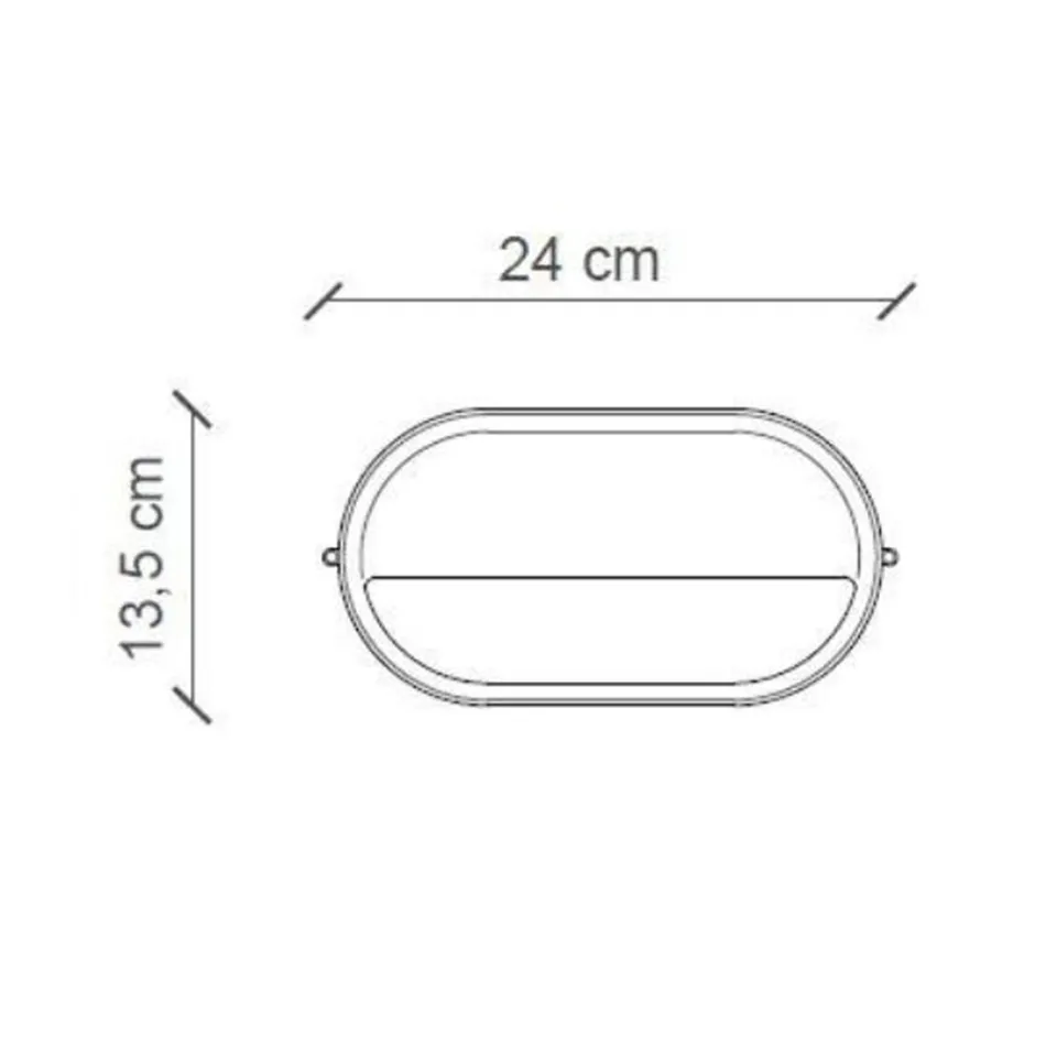 Horisontell utomhusvägglampa i keramiska handmålade blommor - Brindisi Viadurini