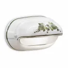 Horisontell utomhusvägglampa i keramiska handmålade blommor - Brindisi Viadurini