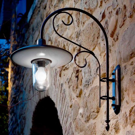 Applique Otello koppar, mässing, glas, aluminium Viadurini