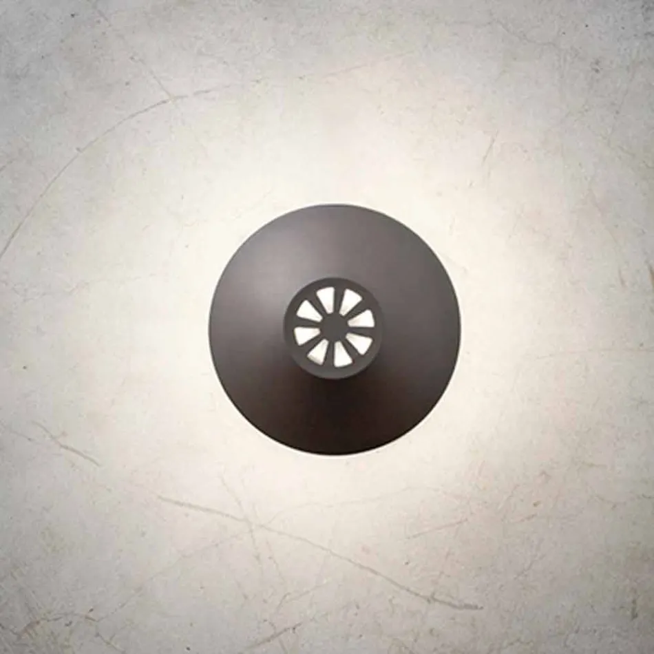 Vägglampa för modernt exteriör i koppar Tillverkad i Italien - Pasdedeux Aldo Bernardi Viadurini