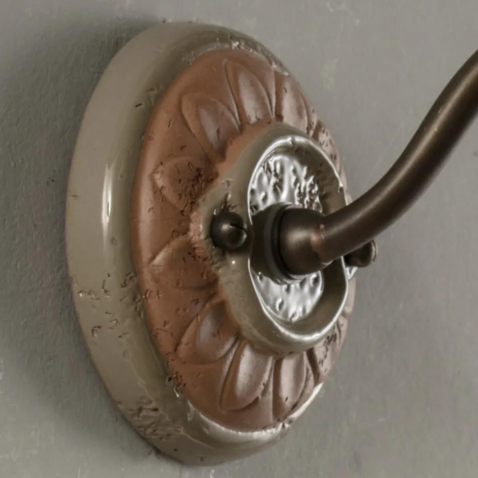 Rund Artisan Garden Applique i Galestro Made in Italy - Toscot Spoleto Viadurini