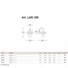 Applikationer klassiska La Traviata koppar, glas, mässing Viadurini
