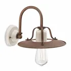 Applikationer industriell stil metall och keramik Ferroluce Viadurini