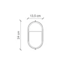 Vertikal utomhusvägglampa i keramiska handmålade blommor - Brindisi Viadurini