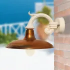 Vintage trädgårdsapplikation i aluminium och mässing Tillverkad i Italien - Adela Viadurini