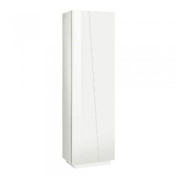 2-dörrars garderob i hållbart vitt eller skiffermelaminträ - Joris
