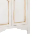 Patinerad vit trägarderob med 2 dörrar tillverkad i Italien - Agni Viadurini