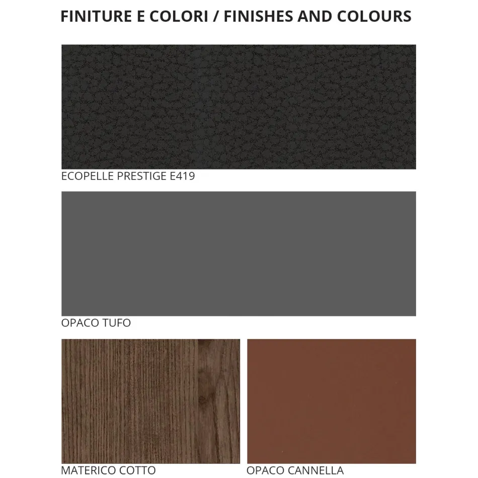 5 element sovrumsmöbler tillverkade i Italien lyx - Zakynthos Viadurini