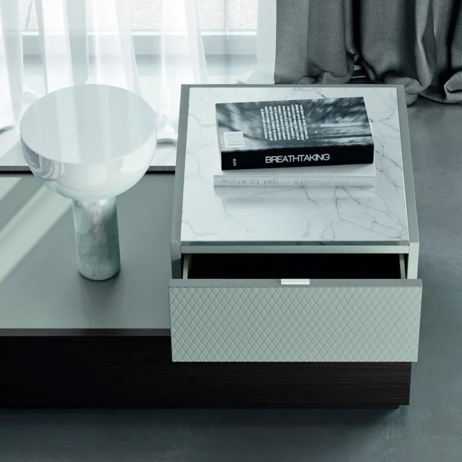 Sovrumsmöbler med 7 element Modern Style Made in Italy - Polynesia Viadurini