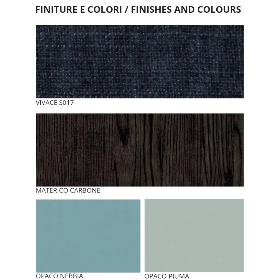 Sovrumsmöbler med 7 element Modern Style Made in Italy - Polynesia Viadurini