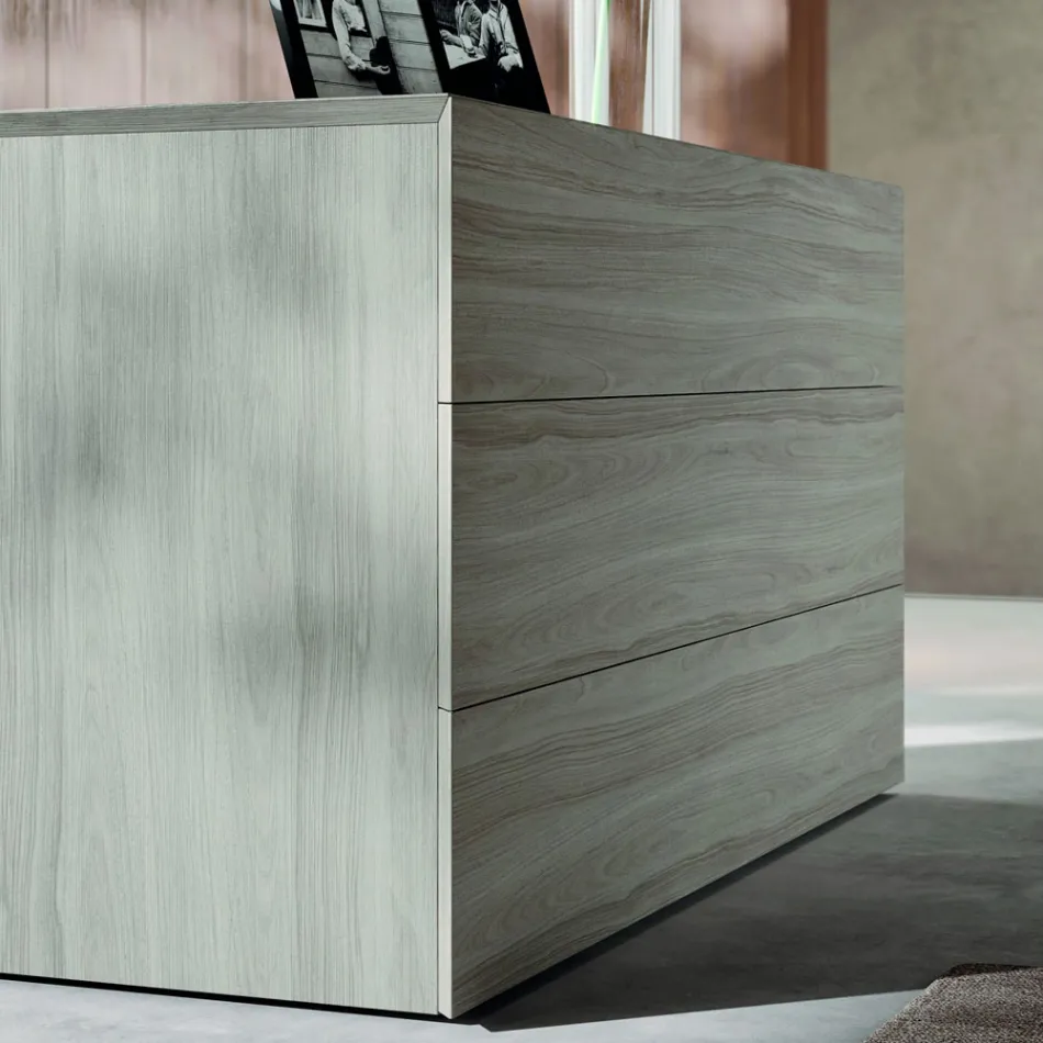 Dubbelrumsmöbler med 4 element tillverkade i Italien - Lucania Viadurini