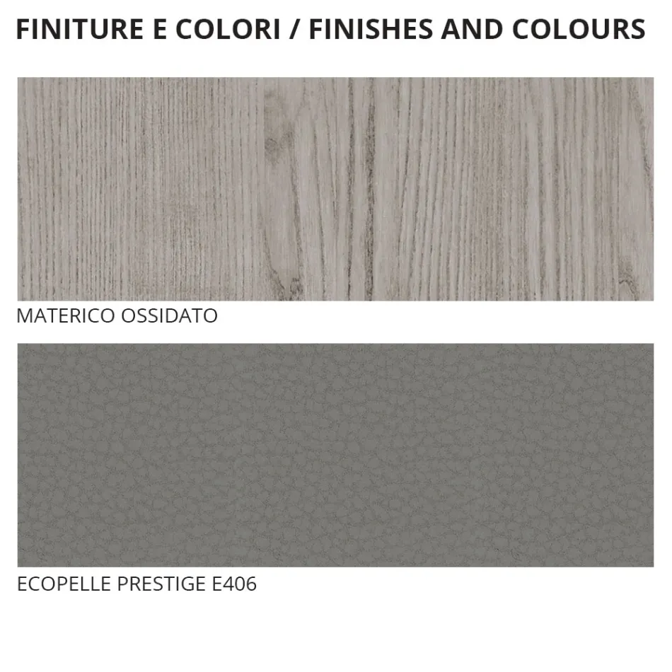 Dubbelrumsmöbler med 4 element tillverkade i Italien - Lucania Viadurini