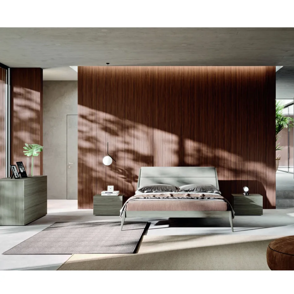 Dubbelrumsmöbler med 4 element tillverkade i Italien - Lucania Viadurini