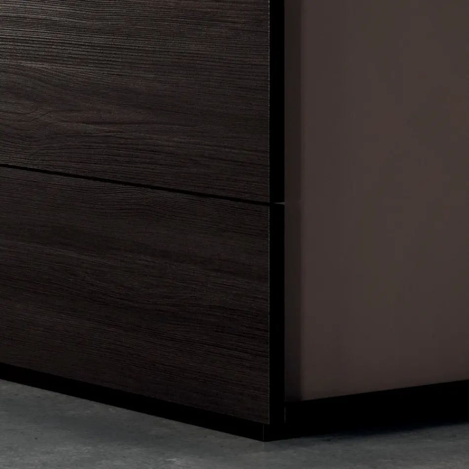 Dubbelrumsmöbler med 5 element tillverkade i Italien - Scampia Viadurini