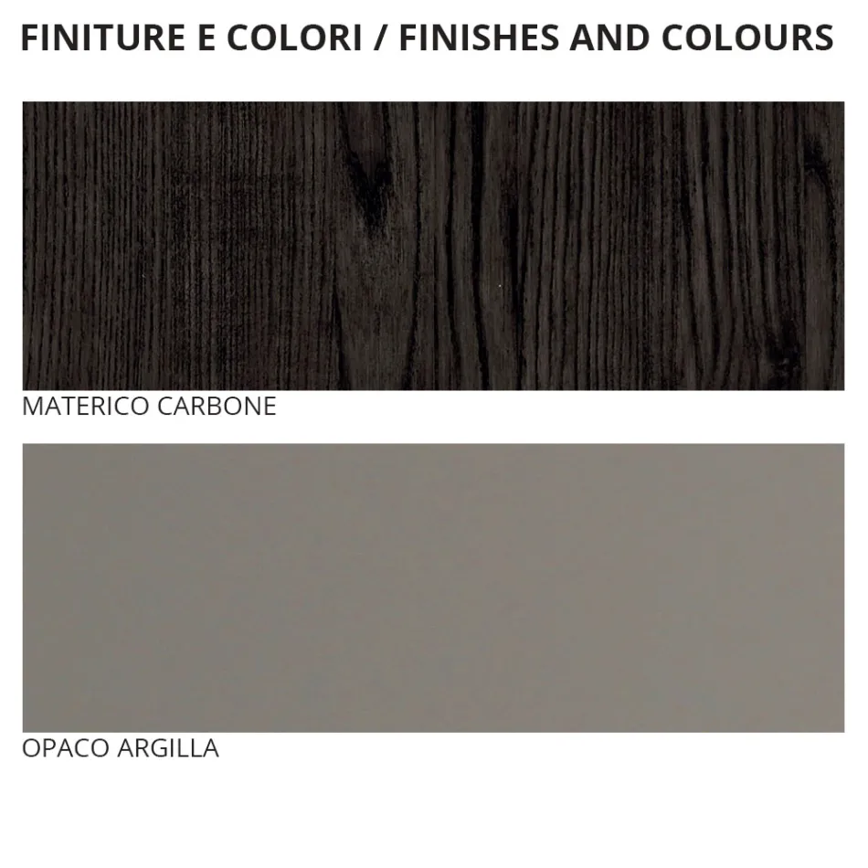 Dubbelrumsmöbler med 5 element tillverkade i Italien - Scampia Viadurini