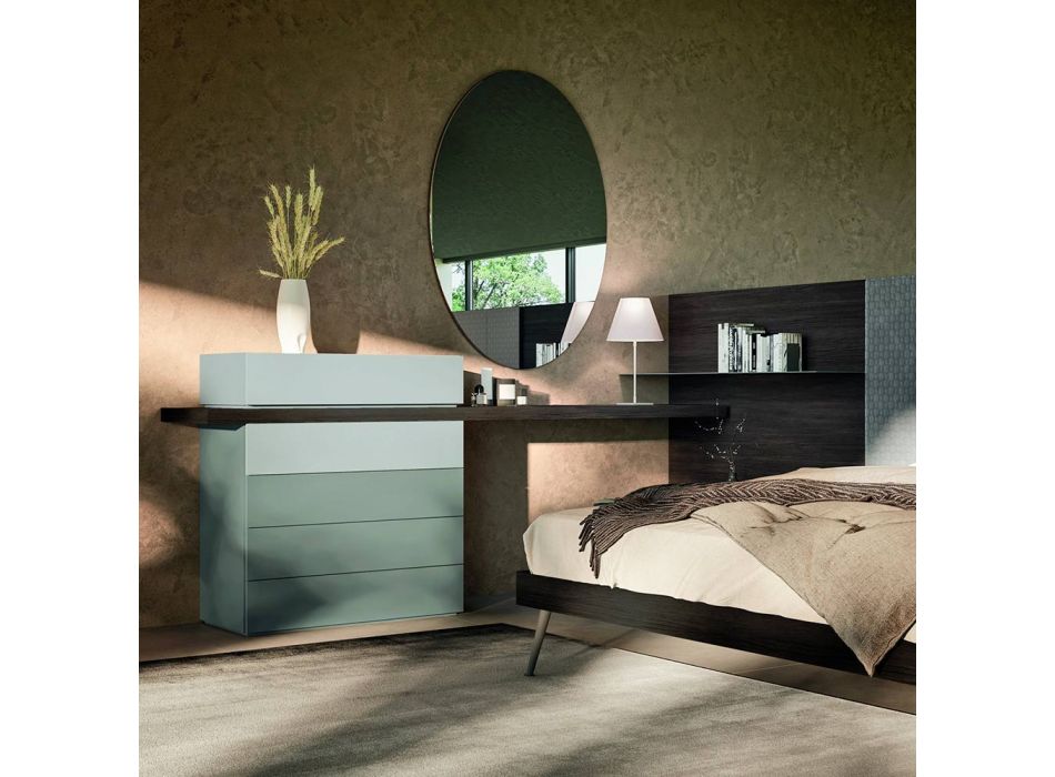 6 -Element sovrumsmöbler tillverkade i Italien - Ruby