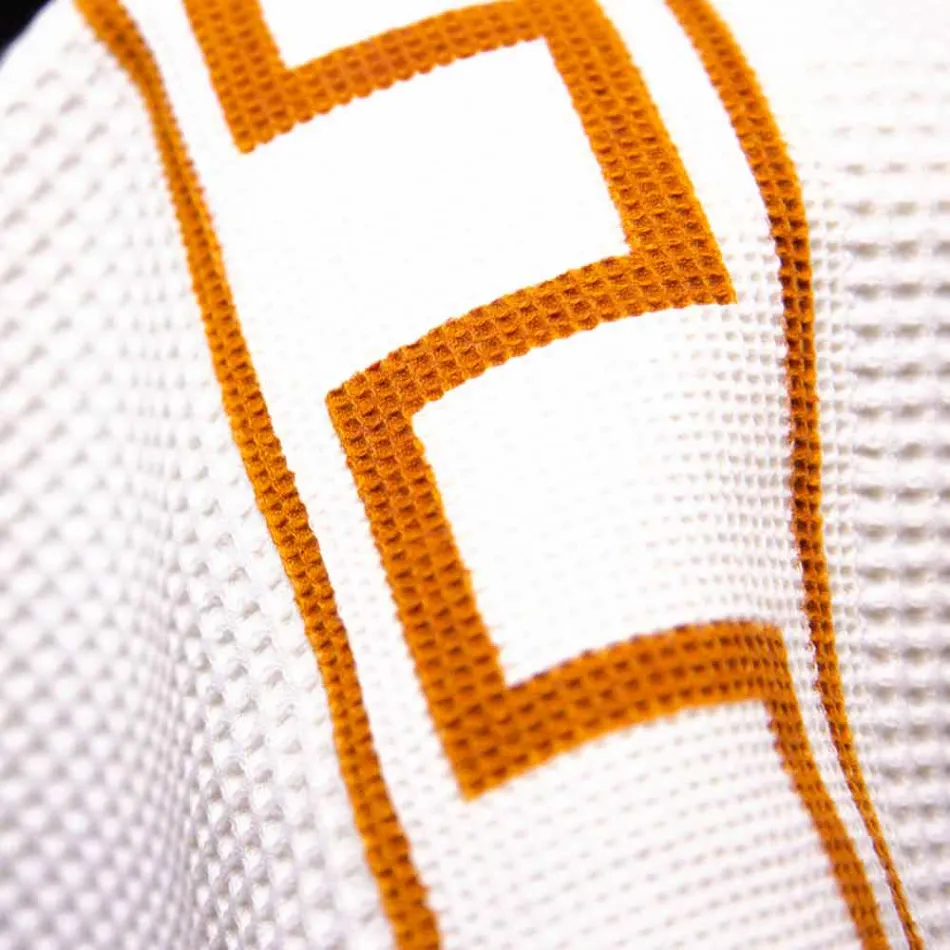 Endelad italiensk bomull handtryckt konsthandduk - märken Viadurini