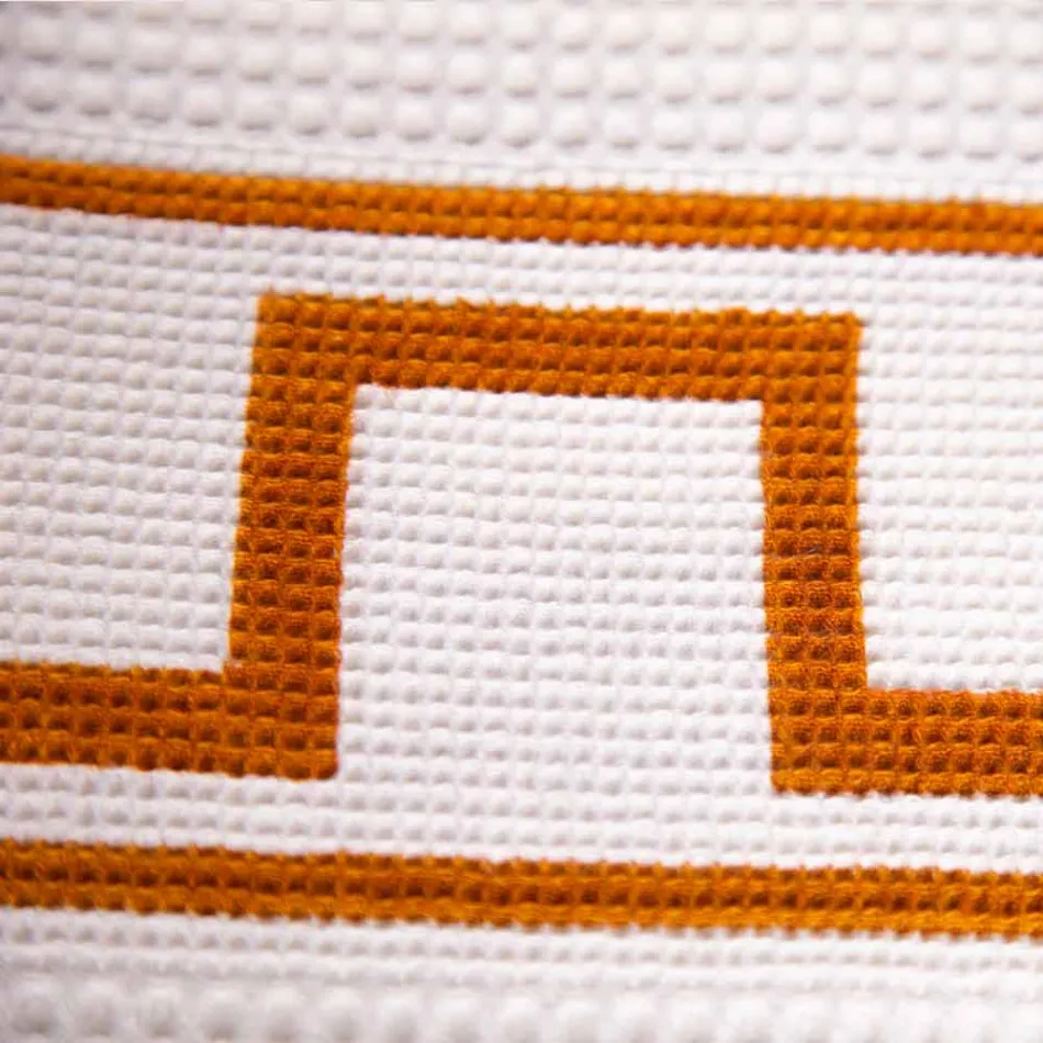 Endelad italiensk bomull handtryckt konsthandduk - märken Viadurini