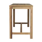 Bardisk utomhus 250x70 cm Tillverkad av återvunnen teak - Utsikt Viadurini