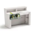 Självlysande bardisk med organiseringstillbehör och flaskhållare - Rapport Viadurini