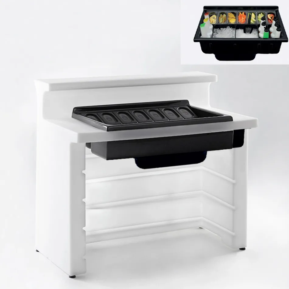 Samtida design trädgårdsljus barräknare Slide Break Line Viadurini