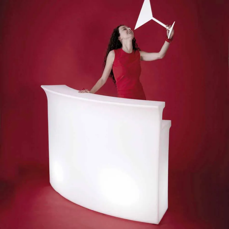 Bright bar counter Moderna stil Slide Break Bar gjord i Italien Viadurini