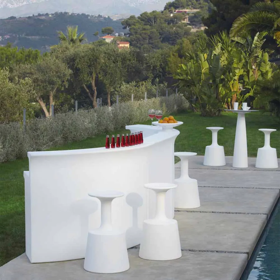 Bright bar counter Moderna stil Slide Break Bar gjord i Italien Viadurini