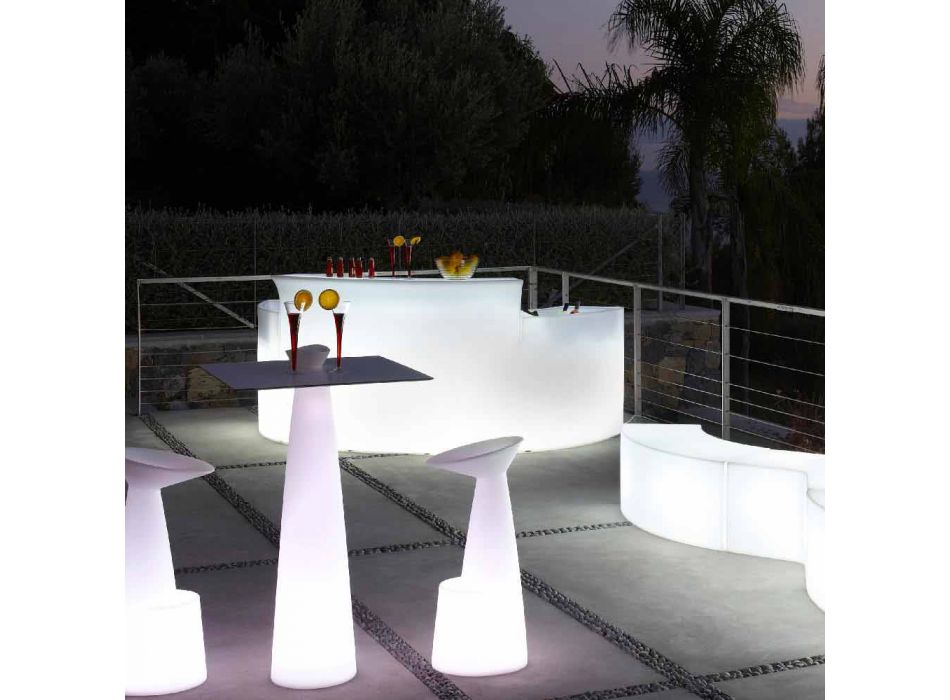 Bright bar counter Moderna stil Slide Break Bar gjord i Italien Viadurini