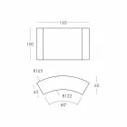 Modular bar counter Slide Snack Vit ljus bar gjord i Italien Viadurini