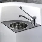 Modulbänk med ljus utomhus Tillverkad i Italien - Mistra Viadurini