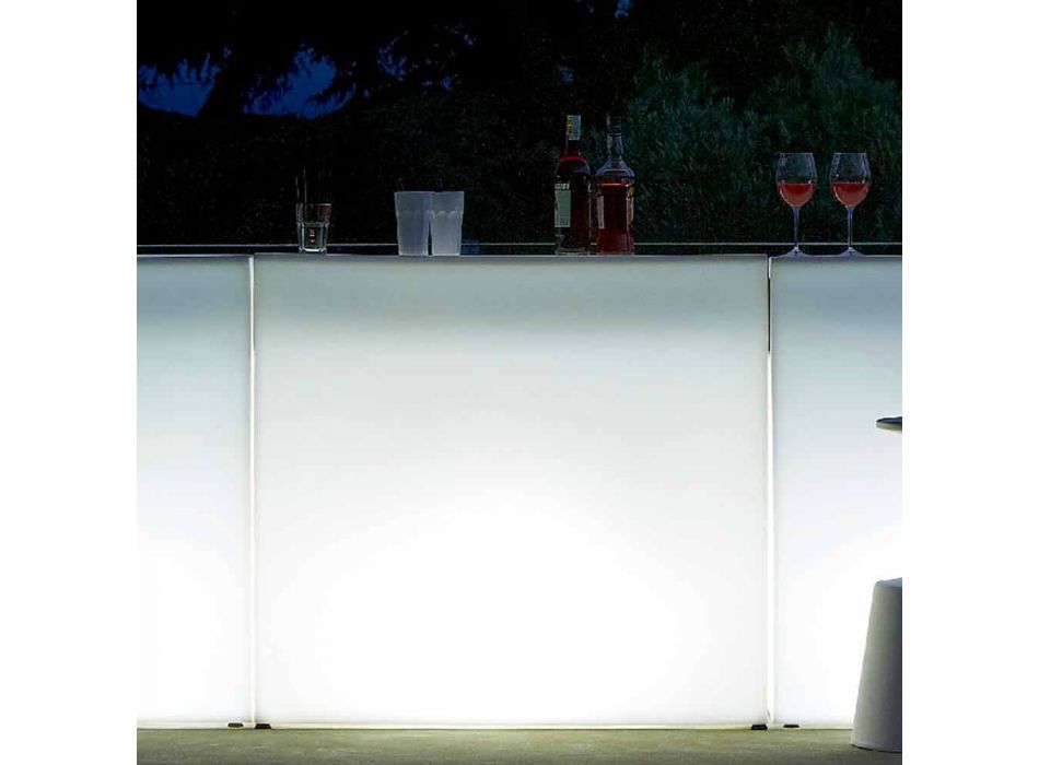 Moderna stil bar disk Slide Break Line ljus tillverkad i Italien Viadurini