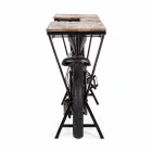 Konsolstång för modern design i mangoträ- och stålmotorcykel - schalottenlök Viadurini