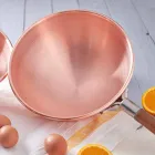 Handtinnad koppar Bastardella med trähandtag 26 cm - Giampiero Viadurini