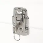 Designstam i transparent akrylkristall och modernt stål - Dante Viadurini