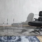 Designstam i transparent akrylkristall och modernt stål - Dante Viadurini