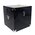 Stam i transparent eller rökt akrylkristall och modernt stål - Dante Viadurini