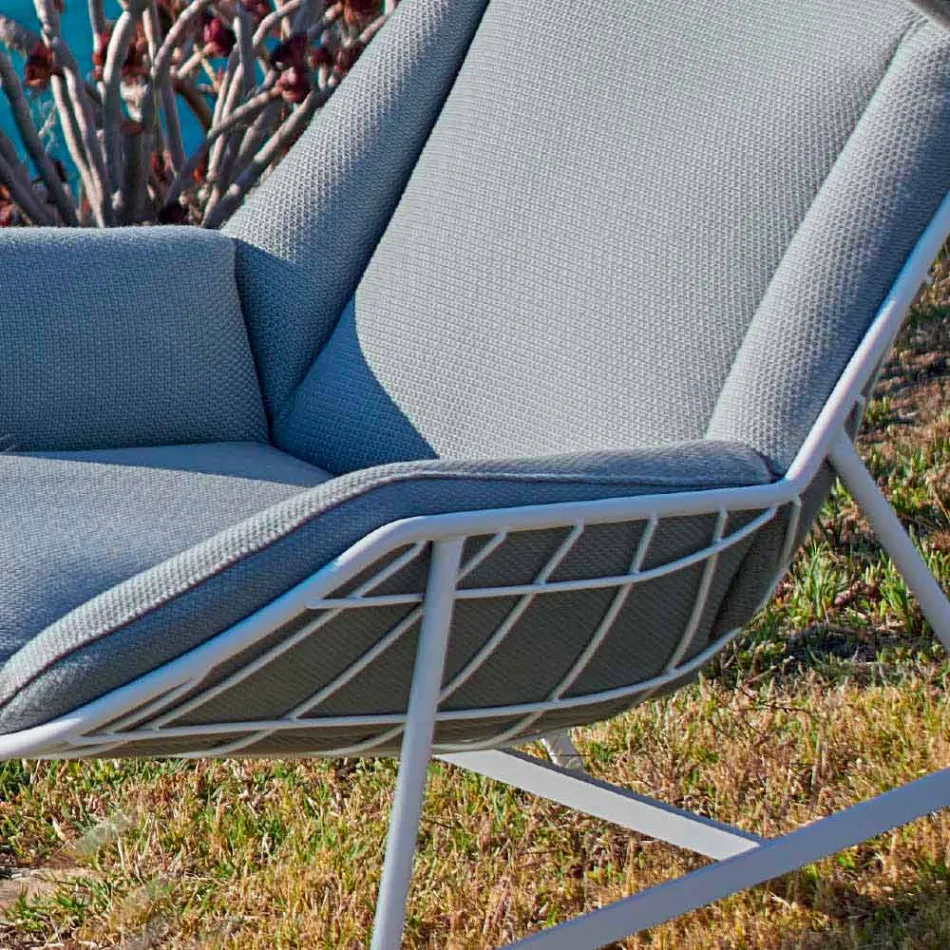 Bergere trädgårdsfåtölj Varaschin Sommar Set med modern design Viadurini