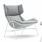Bergere trädgårdsfåtölj Varaschin Sommar Set med modern design Viadurini