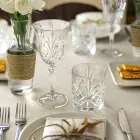 Dubbel gammaldags vintage design ekokristallglas 12 delar - Cantabile Viadurini