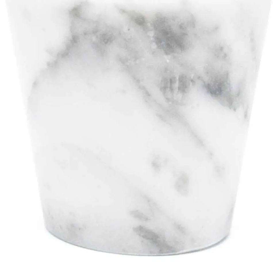 Grappa Glass i vit Carrara Marble Tillverkad i Italien - Fergie Viadurini