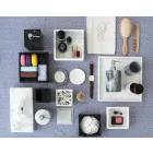 Glastandborstehållare i Paonazzo Marble Tillverkad i Italien - Limba Viadurini