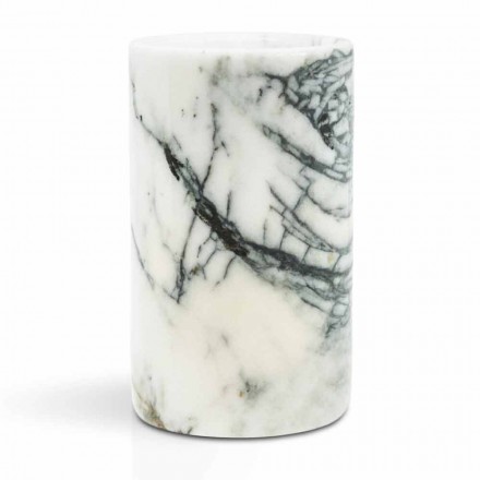 Glastandborstehållare i Paonazzo Marble Tillverkad i Italien - Limba Viadurini