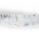 Vattenglasögon i genomskinligt glas och vintage dekoration 12 delar - Manatta Viadurini
