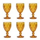 Färgade vinglas för modern design glas 6 stycken - Timon Viadurini